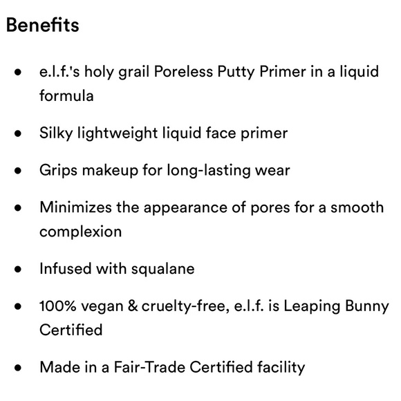 ELF Liquid Poreless Putty Primer - Picture 8 of 11